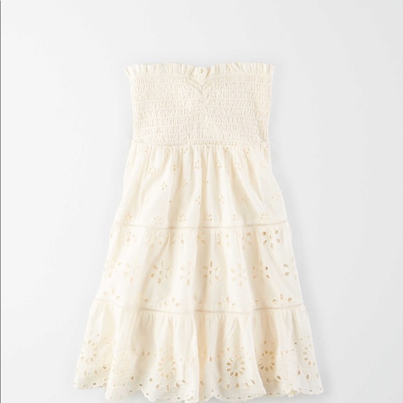 Ae Smocked Tube Babydoll Dress Sizem 